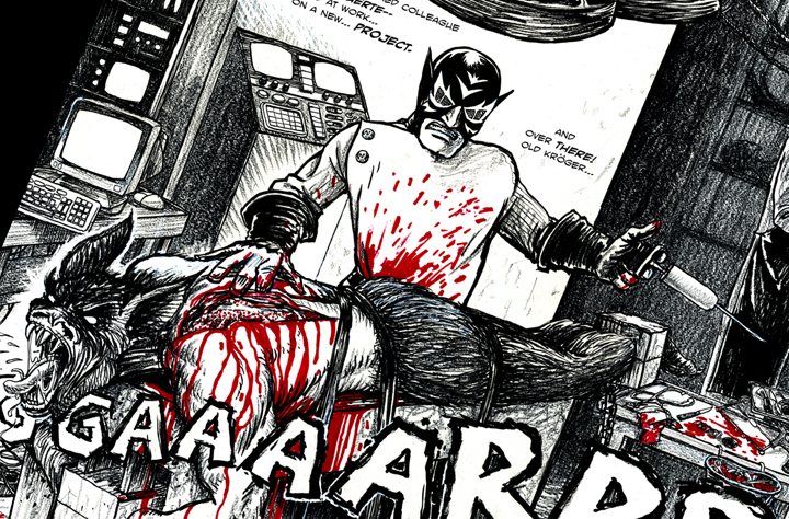 Muerte in Dr. Olt's lab... makin a MESS